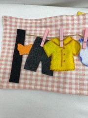 12 Page Handmade Cloth Kids Activity Book Busy Book Age 3+