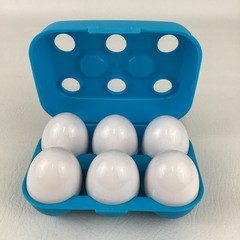 Rainbow Shape Sorter Eggs Counting Numbers Colors Vintage Evenflo Puzzle Lot