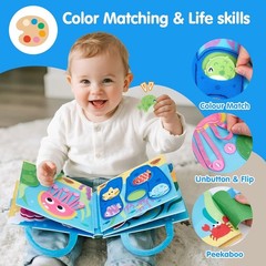 Interactive Montessori Ocean Busy Board for Toddlers: Travel-Friendly Gift