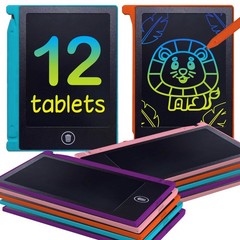 Mini LCD Writing for , 12 Pack – 4.5″ Reusable Doodle Boards, Non-Candy Party…