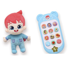 Pinkfong Bebefinn Plush Doll 30cm + Children’s song smartphone Korean Toy