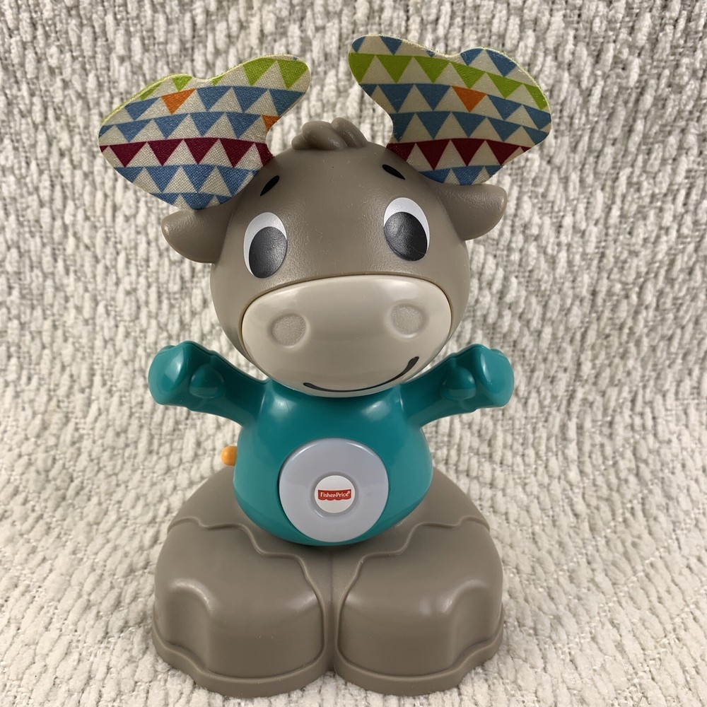 Fisher Price Linkimals Musical Moose Interactive Lights Sounds Toy 2018 Works!