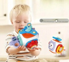 6 in 1 Busy Cube Air Plane Baby Toddler Toys Montessori Sensory Busy Travel Toy