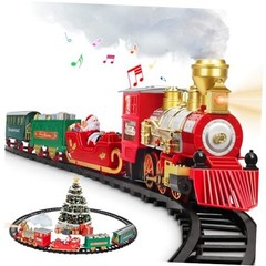 Train Set, Christmas Train Set with Steam, Light and Sounds, Train Sets for