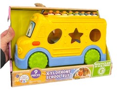 Toddler Xylophone School Bus 9 Pieces, Bus Store Accessories