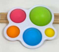 Fat Brain Toys DIMPL DUO & DIMPL Set Sensory Baby Toddler Toys Shapes Colors