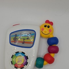 Baby Einstein Musical Handheld Rattle Toy, White/Multicolor, 3+ Months