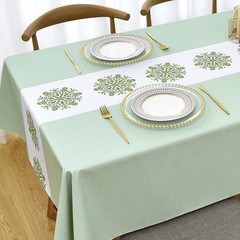 Zobesta Vinyl Table Cloth for Rectangle Tables Plastic Tablecloth PVC Tablecl…
