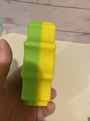 Fat Brain Toys – SpinAgain 4” Spinning Stacker Toy Replacement Part Green/yellow