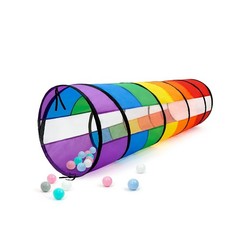 Kids Play Tunnel for Toddlers, Large 21″ Colorful Rainbow | Pop… FAST USA SHIP