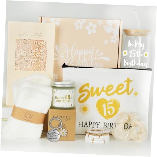 15 Year Old Girl Gifts,15th Birthday Gift Ideas, Best Presents For 15TH-White