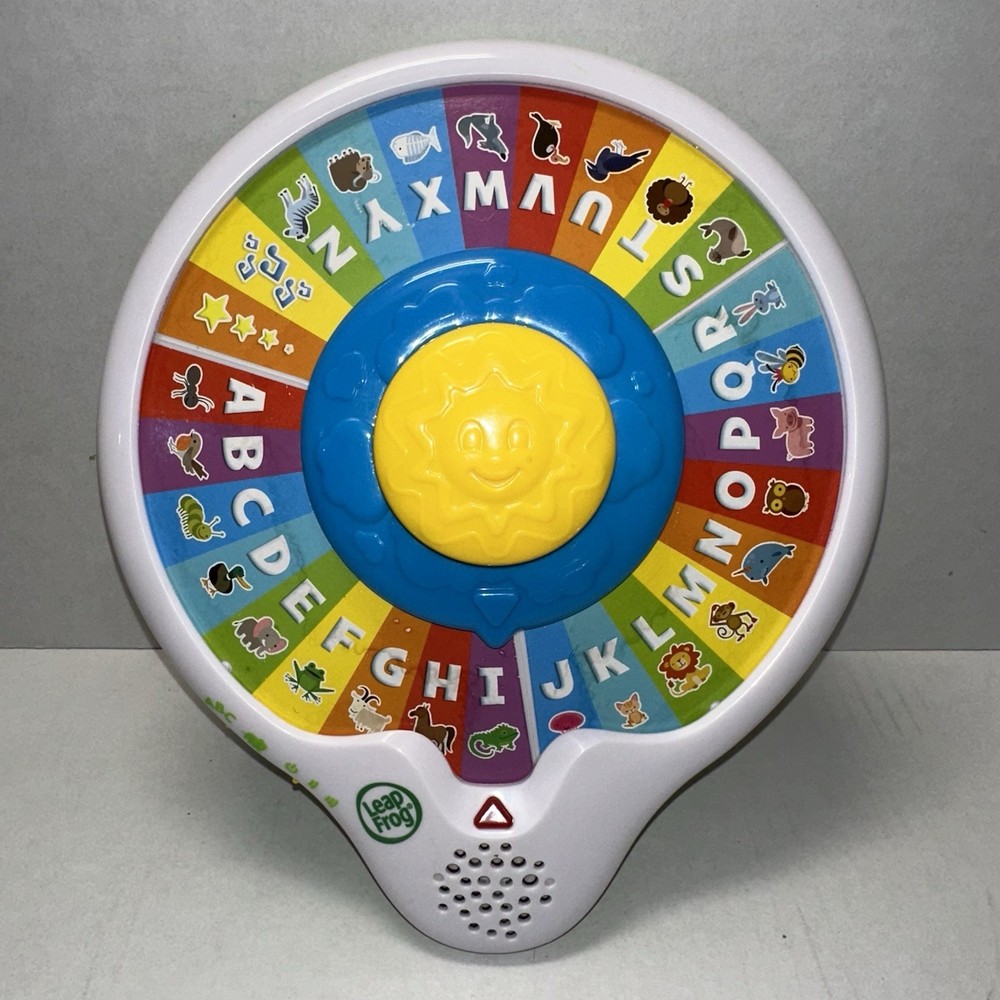 LEAP FROG LEAPFROG BABY ALPHABET AND ANIMAL WHEEL LEARNING ABC SONG RARE WORKS
