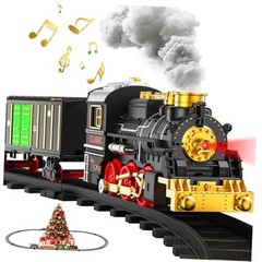 Train Set Train Toys for Boys with Smokes, Lights and Sound (ON/Off), Train