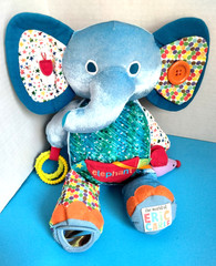 Eric Carle Elephant w/Mouse 14″ Developmental Crib Plush Stuffed Animal Baby Toy