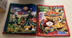 Vintage Handmade Cloth Pillow Pet “Fun with Friends” hide and seek book