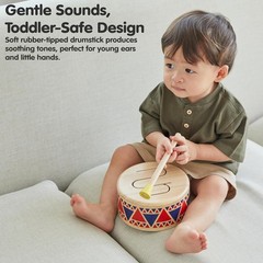 Wooden Toddler Drum Toy | Eco-Friendly Percussion Instrument