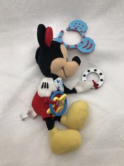 Disney Baby Mickey Mouse On The Go Pull Down Activity Toy, 14″ Stroller Crinkle