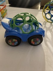 Infant Toy Lot, Shape Sorter, Toy Car, 2 Toy Balls