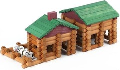 Creative 170-Piece Wooden Log Building Blocks for Imaginative Play – Safe & Fun!