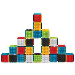 Press & Stay Stacking Blocks for Cognitive Development