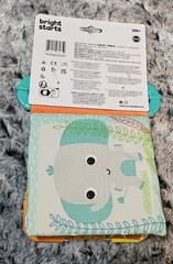 NEW Bright Starts Teethe & Read Soft Crinkle Teether Book Toy, 3 Months+ Jungle