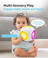 Learning Cube 10 Nursery Rhymes 15 Animal Sounds Toy 6-12 Months 1-3 Years