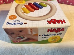 HABA INFANT GREIFLING SALTO WOOD GRASPING, CLUTCHING TOY, QUALITY MADE GERMANY