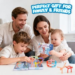 20Pcs Magnetic Travel Toys, Magnets Men for Kids with Metal Box, Airplane Car…