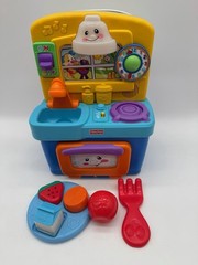 Fisher Price Laugh & Learn Learning Kitchen Lights Music & Sounds W/ Accessories