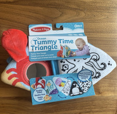 Melissa & Doug Ocean Tummy Time Triangle Baby Toy Infant Developmental NEW