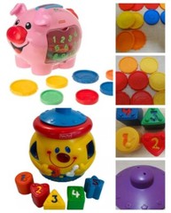 Fisher Price Laugh&Learn Baby PIGGY BANK, Cookie Jar REPLACEMENT Accessories