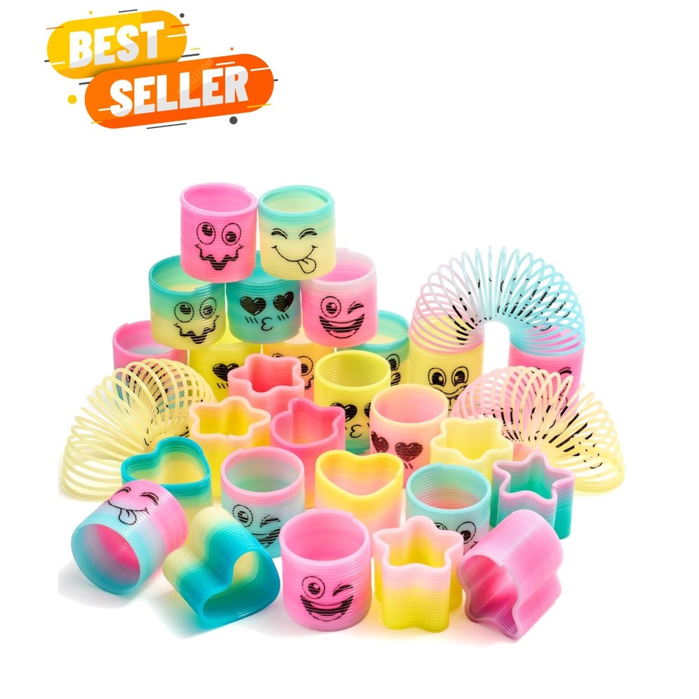 Colorful 30-Pc Mini Springs – Ideal Party Favors for Birthdays & Classrooms