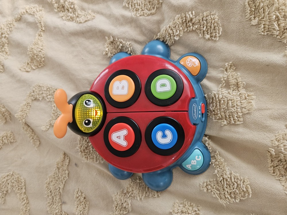 Infantino Alphabet Ladybug Interactive Learning Toy Lights Sounds Working