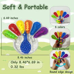 Color Sorting Sensory Toys, Fine Motor Skills Toys for Toddlers, Montessori