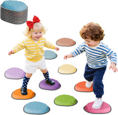 Stepping Stones for Kids, 10 PCS Non-Slip Toddlers’ Balance Sensory Toys, Indoor