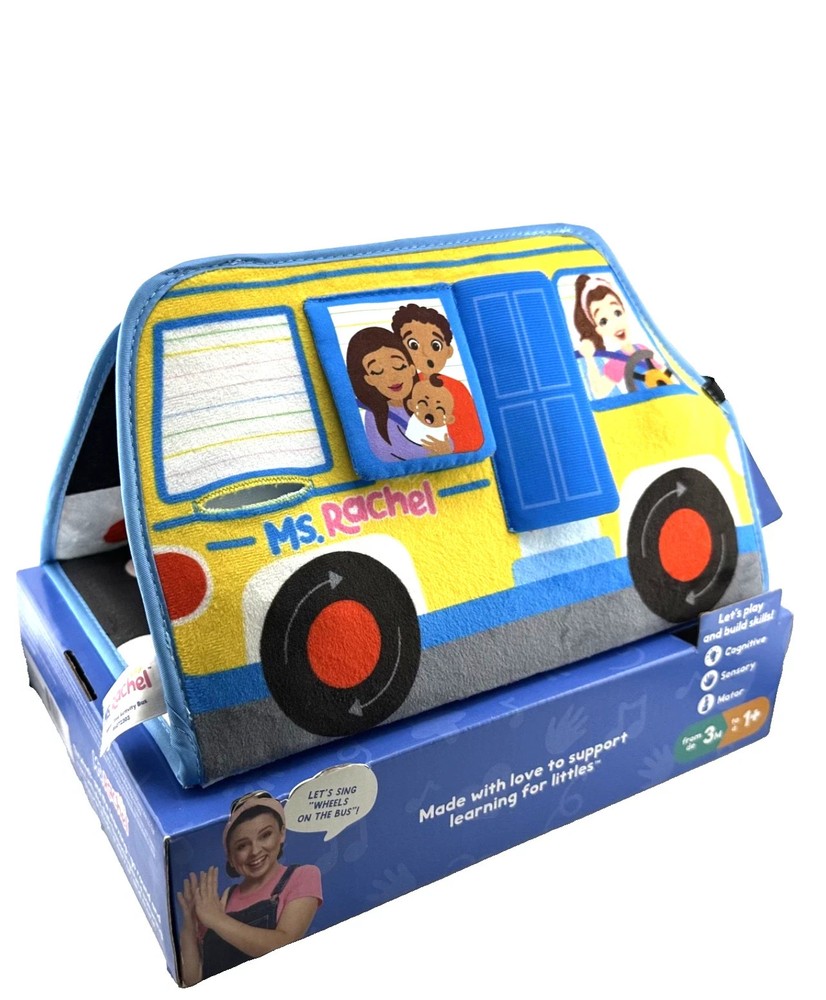 Ms. Rachel Tummy Time Activity Bus Child Development Learning Baby Toy 3m+