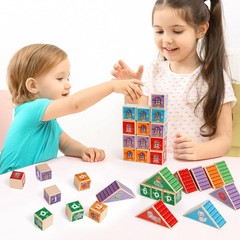 CVC Wooden Alphabet Letter Blocks – Phonics Games for Learning to Read & Spel…