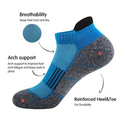 JOYNÉE Mens Ankle Athletic Low Cut Socks Running Sports Cushioned Sock for