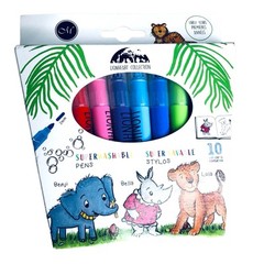 Preschool Learning Activities – Reusable Coloring Busy Book for Ages 3-5 4pc Set