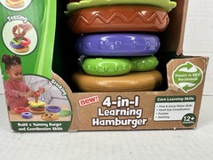 LeapFrog 4-in-1 Learning Hamburger Toy 12+ Months Stacking Puzzle New