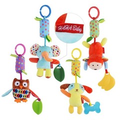 Toys for 0 3 6 9 to 12 Months, Soft Hanging Crinkle Squeaky Sensory Learning …