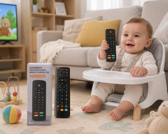 Baby Remote Control Toy for Toddlers 6M+ Musical Learning Toy w/ Lights Sounds