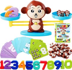 Monkey Scale Balance Counting Toys Math Games STEM Preschool Educational Toys…