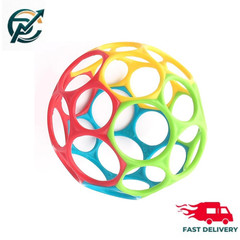 Infant Easy Grasp Ball BPA-Free 4 Inch for Newborn and Up, Multi-Color Toy
