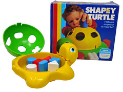 VTG Floating Shapey Turtle Baby Shape Sorter Puzzle Learning Sensory Bathtub Toy