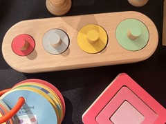 Montessori Wooden Play Lot Toddler Baby Sorting Toys colors 75 pcs puzzle shapes