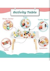 Montessori Wooden Activity Table for Toddlers 12 Months+ – New