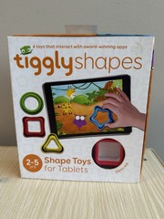 Tiggly Shapes – Shape Toys For Tablets – 4 Toys That Interact With Apps – New!