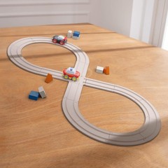 HABA My First Racetrack, 27-Piece Eco-Friendly Race Track Set for Toddlers