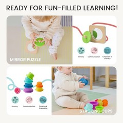 Tiny Land Montessori Toy Set for Babies 7-9 Months Senser Play Kit – Medium